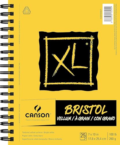 Canson XL Series Vellum Bristol Pad, 7" x 10" - 25 Sheets