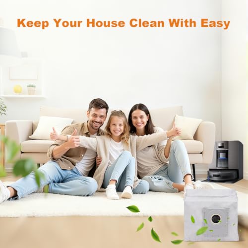 6-Pack ECOVACS DEEBOT X11 Pro Compatible Vacuum Bags - Disposable Dust Bags