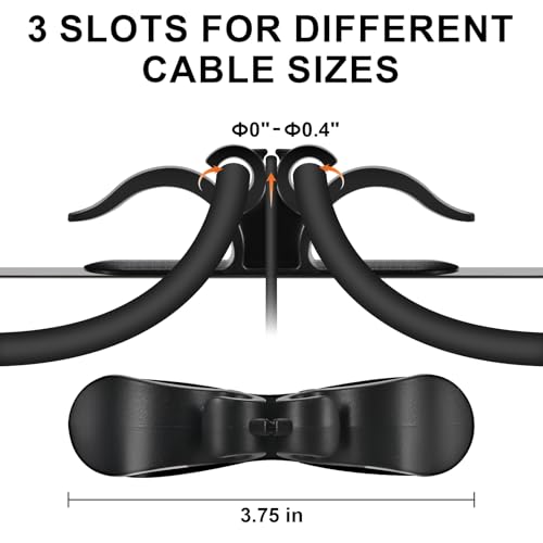 8-Pack Appliance Cord Organizer - Adhesive Cord Wrap for Kitchen Appliances