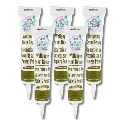Red Devil Wallpaper Adhesive 5-Pack - Premium 5 oz Seam Repair Glue