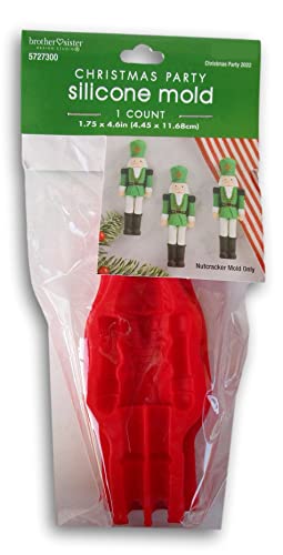 Christmas Nutcracker Silicone Mold for Candy and Chocolate - 1.75 x 4.6 Inches