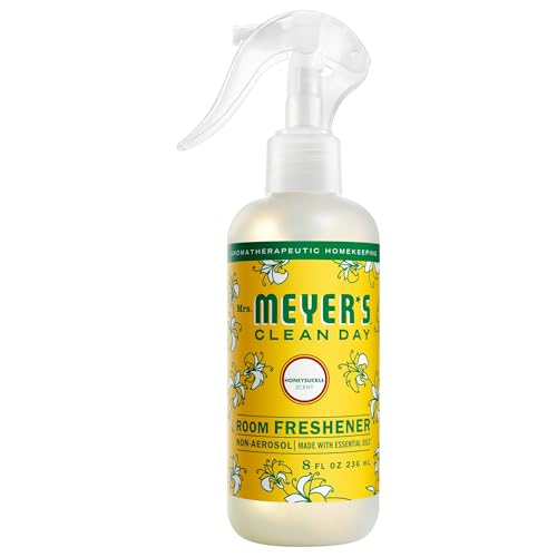 Mrs. Meyer's Clean Day Honeysuckle Room Spray, Non-Aerosol Freshener, 8 Oz