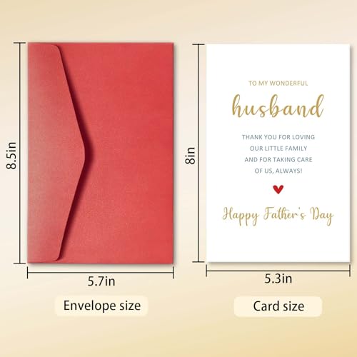 Romantic Father's Day Card for Husband - Heartfelt Gift from Wife