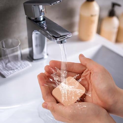 Xyembu 12 Pcs Square Latex Makeup Sponges for Foundation & Concealer