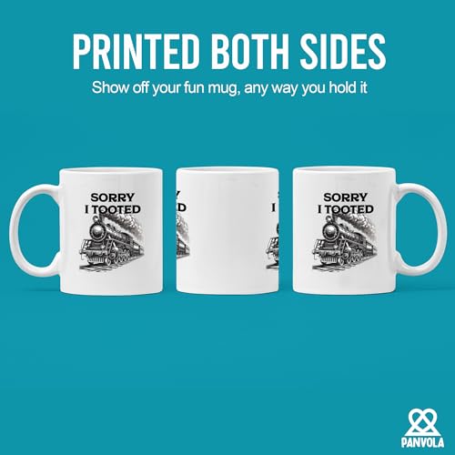 Funny Sorry I Tooted Ceramic Mug 11oz White - Train Gift Coffee Cup