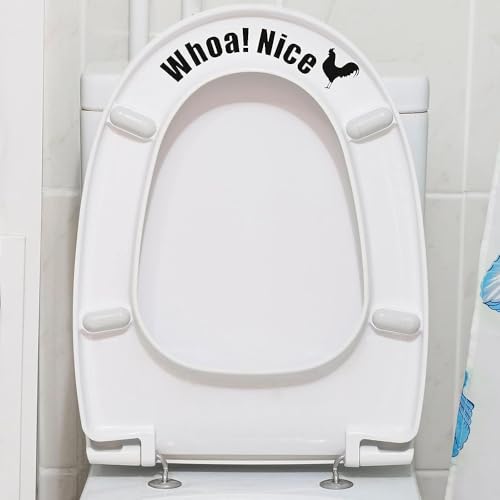 Funny Toilet Seat Sticker Waterproof Vinyl Prank Wall Art Decor