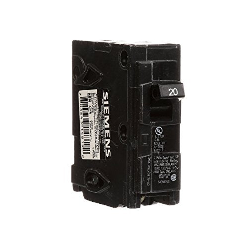 Siemens Q120 20-Amp Single Pole Circuit Breaker - 1 Pack, QP Type, 120V