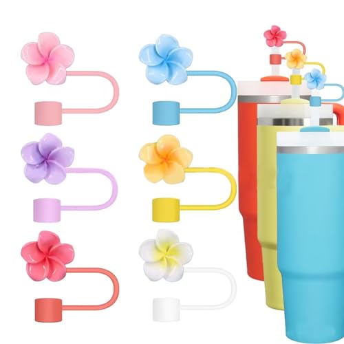 Silicone Straw Covers for Stanley 40oz & 30oz Cups - Cute Flower Design