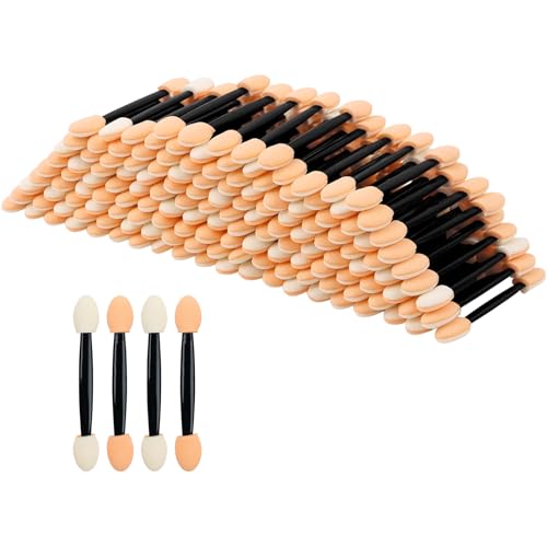 YOLCAR 150PCS Disposable Double Sided Eyeshadow Applicators 6.2cm Sponge Brush