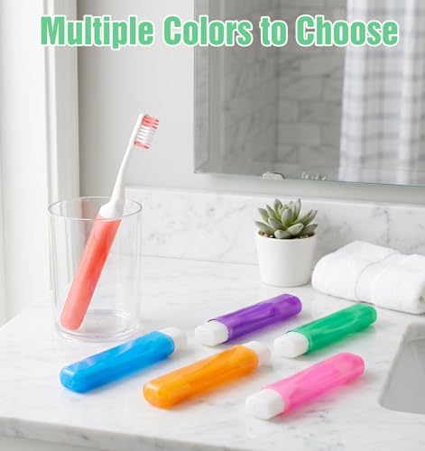 Thrymme 6 Pcs Travel Toothbrush Set, Soft Foldable Toothbrush for Camping