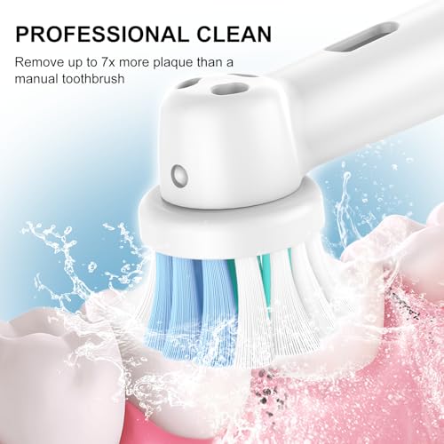 SetSail Replacement Toothbrush Heads for Oral B 4-Pack Soft Dupont Bristles