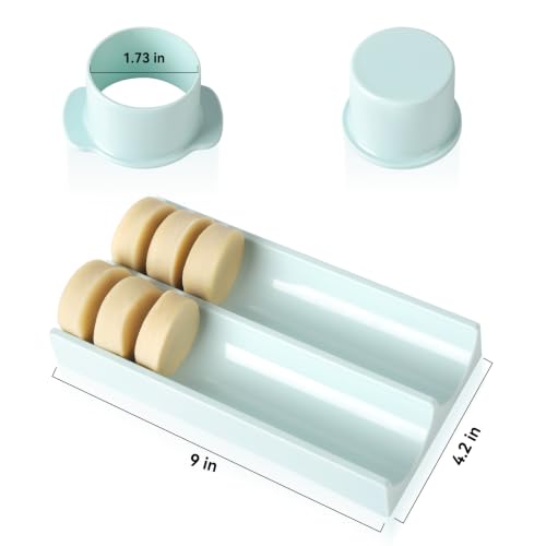 MITCHENIFY Round Cake Pop Mold and Tray Set - Mint 1.73-Inch Cutter