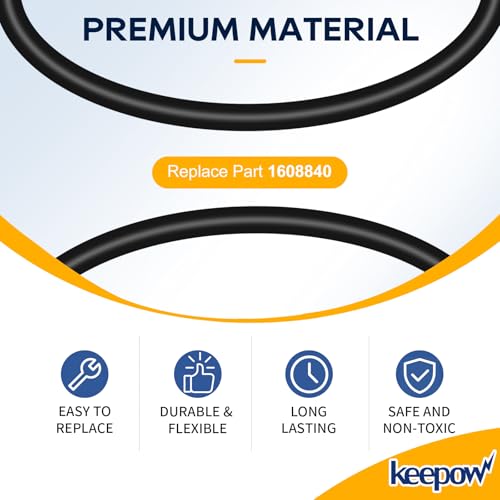 KEEPOW Rock Tumbler Replacement Belts, 5 Pack for KoolStone & Komestone