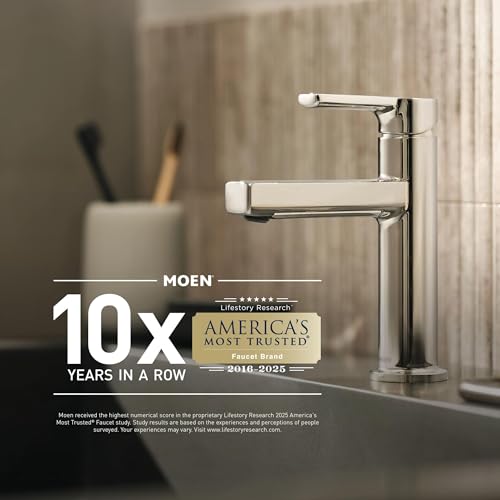 Moen Preston Brushed Nickel 7-Inch Bathroom Towel Ring - Wall-Mounted