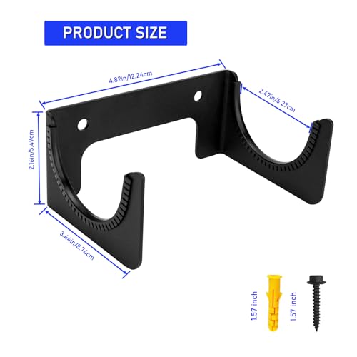 Wall Mount Ironing Board Hanger Rack for T & Y Style, Heavy Duty Black