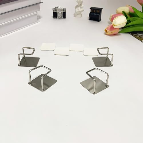 Wall-Mounted Bathroom Scale Holder - No-Drill Stainless Steel Hook Rack
