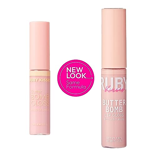 Ruby Kisses Butter Bomb Lip Gloss High Shine Non Sticky Hydrating