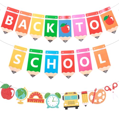 Back to School Banner DIY Kit - Cardstock Welcome Sign Classroom Decor