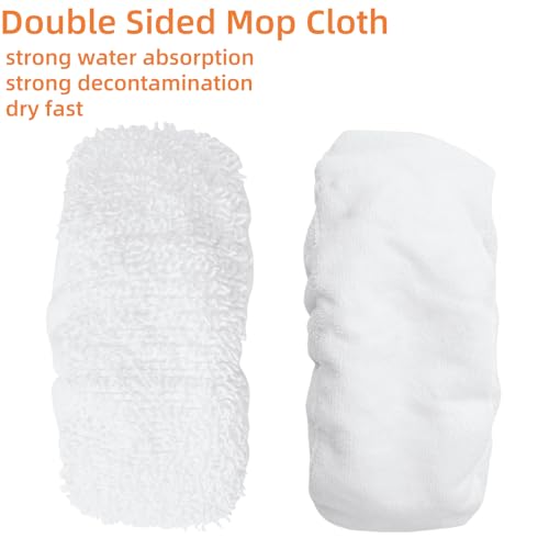 Reusable Microfiber Mop Pads for Oreck Steam Mop - 2 Pack