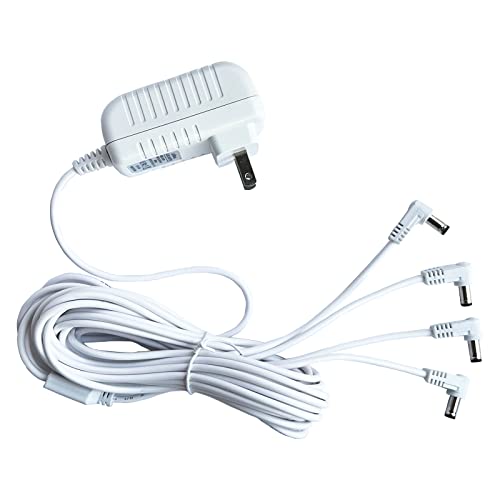 4.5V Power Adapter for Lemax Lighted Village Accessories - 4.5V 4 Plugs Variation
