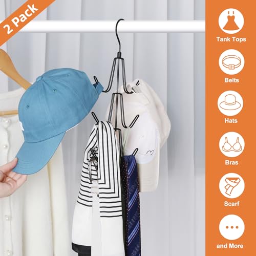 TOPIA HANGER Black Purse Organizer Hooks - 2-Pack Handbag Storage