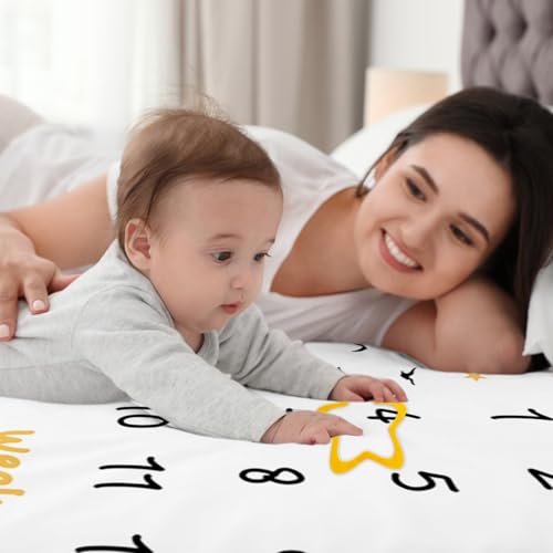 Airplane Pilot Baby Milestone Blanket - Soft Photography Prop 60"x40"