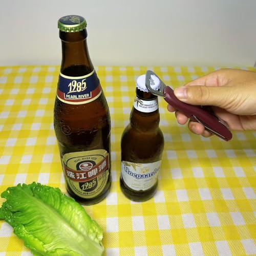 Professional Dual Function Bottle Opener with Ergonomic Grip