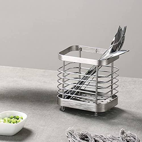 Stainless Steel Utensil Holder - Rust-Proof Kitchen Sink Organizer
