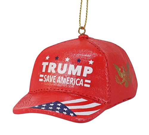 Trump Support Christmas Ornament - 3.6 Inch Patriotic Holiday Decor