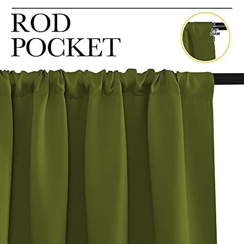 NICETOWN RV Blackout Curtains - 29"W x 50"L Olive Thermal Panels, 2 Pack