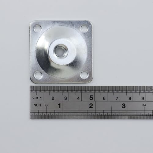 Geesatis 2x2 Inch Leg Mounting Plates - 4 Durable Metal Attachments