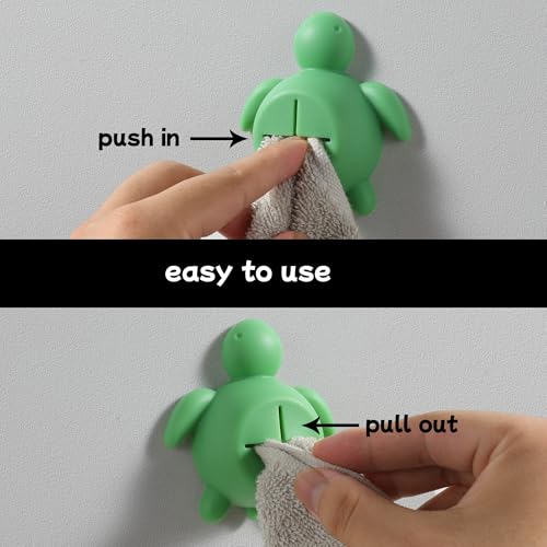 Cute Sea Turtle Silicone Kitchen Towel Hook - Adhesive Holder