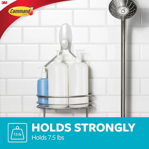Command Shower Caddy Hanger with Adhesive Strips - Damage-Free Bathroom Organization