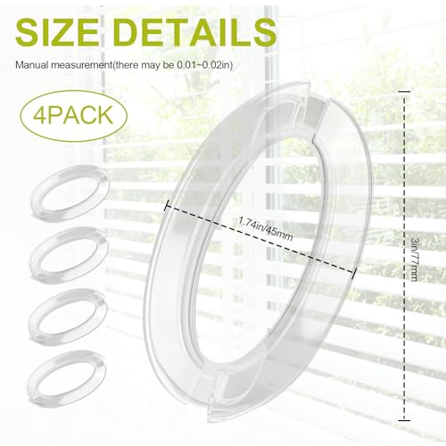 4 Pack Baby Safe Window Blind Cord Winders, Childproof Plastic Shade String Clips