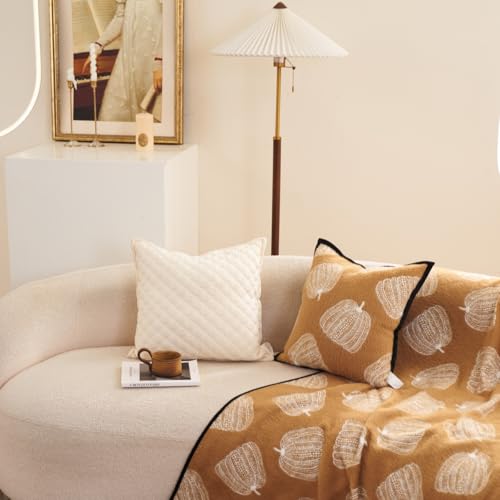 Brown Velvet Throw Pillow Cover 18x18 Inch with Hidden Zipper