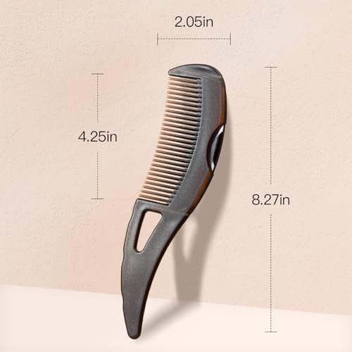 Optisake Creative Dandruff Comb with Press Button and Ergonomic Handle