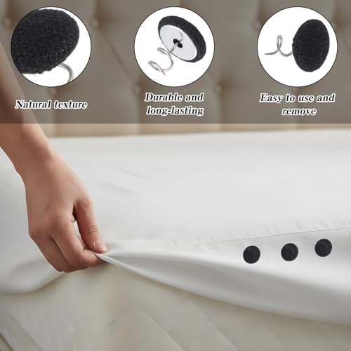 24 Pack Twist Pins for Bed Skirts and Sofa Covers - Black