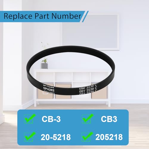 Replacement Vacuum Belts for Kenmore Powermate Canister Vacuums, 2-Pack