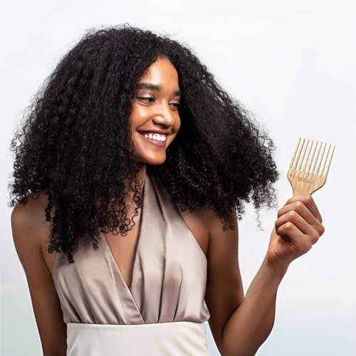 UNCSEL Afro Hair Pick Comb for Curly and Dense Hair Styling