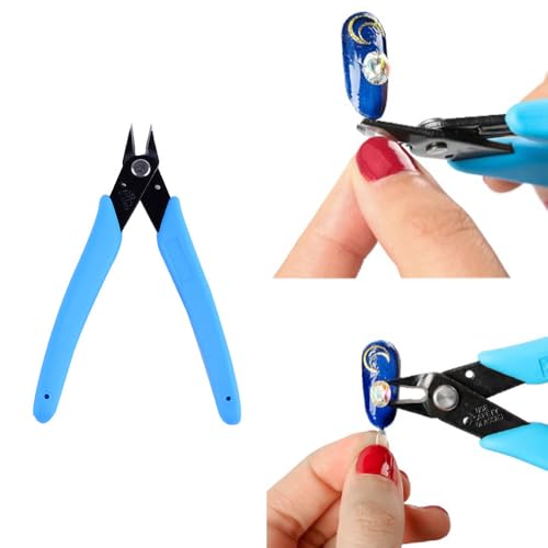 NentMent 2 Pack Nail Art Scissors Rhinestone Remover & Micro Cutters