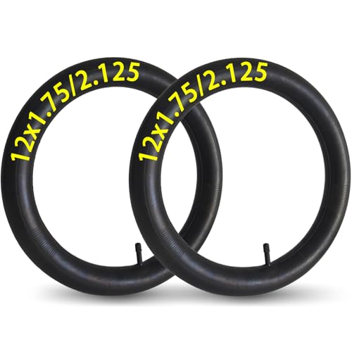 2-Pack Bike Tubes 12x1.75/1.95/2.125 Inner Tube 12 x 1.75 12 x 1.95 12x2.125 Bike Tire Tube