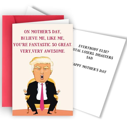 Funny Mother's Day Card with Envelope | Unique Gifts for Mom