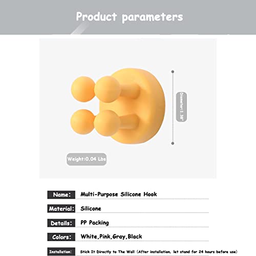 Silicone Toothbrush Holders - Waterproof & Multi-Functional Hooks