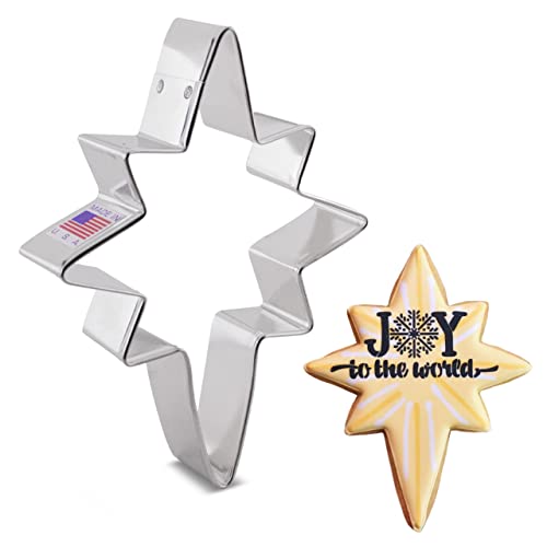 Ann Clark Christmas Bethlehem Star Cookie Cutter, Extra Large 5 Inches, Made in USA