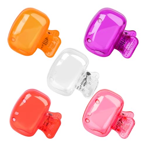 Fowecelt 5 Pack Travel Toothbrush Head Covers Protective Plastic Caps