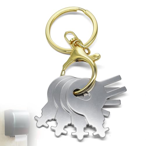 TCVG 4-Pack Commercial Stainless Steel Tork & Key Dispenser Keys - Model 70WM1, 83TR, 87T, Gold Clip