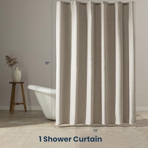 SLEEP ZONE Waterproof Shower Curtain 72x72 Inches Bathroom Decor Geometric Design