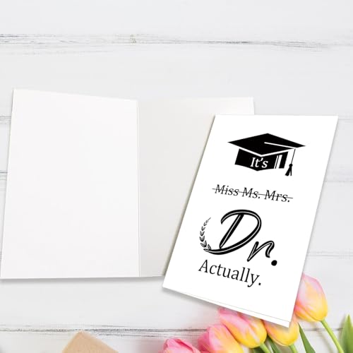Funny Doctor Graduation Card for Her - PhD Congrats Gift
