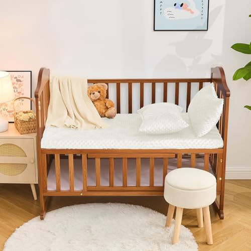 Entisn White Minky Dot Pillowcase 13x18, 2 Pack for Nursery