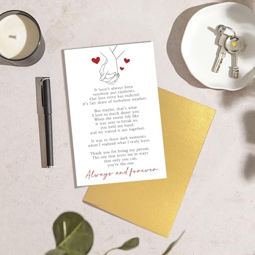 Romantic Valentine's Day Card - Heartfelt Poem for Loved Ones